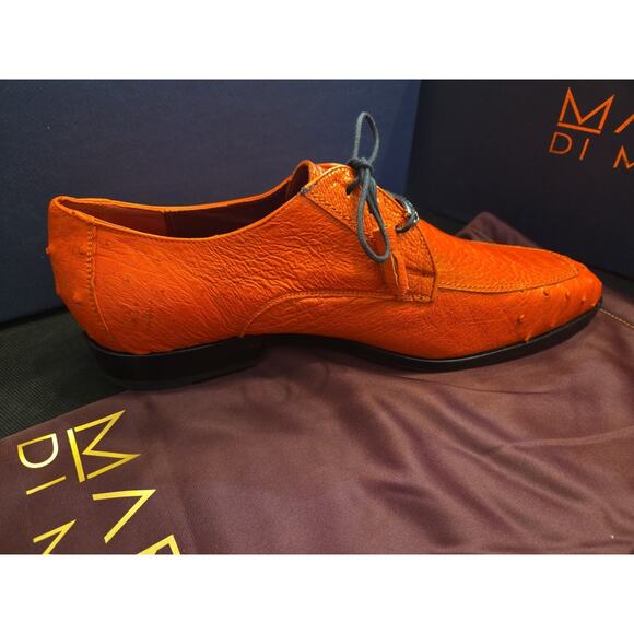 Marco Di Milano Andretti Ostrich Leg Shoes Orange us 8.5 main image 4
